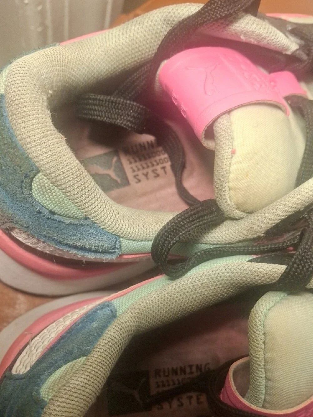 K-system Colorblock Athletic Sneakers - Pink, Blue, Yellow